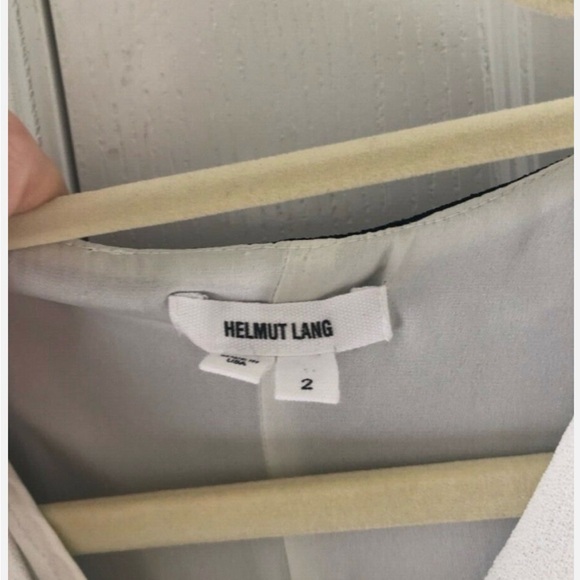 Helmut Lang 'Sugar' Asymmetric Black and White Stretch Crepe Dress Size 2 - Picture 6 of 6